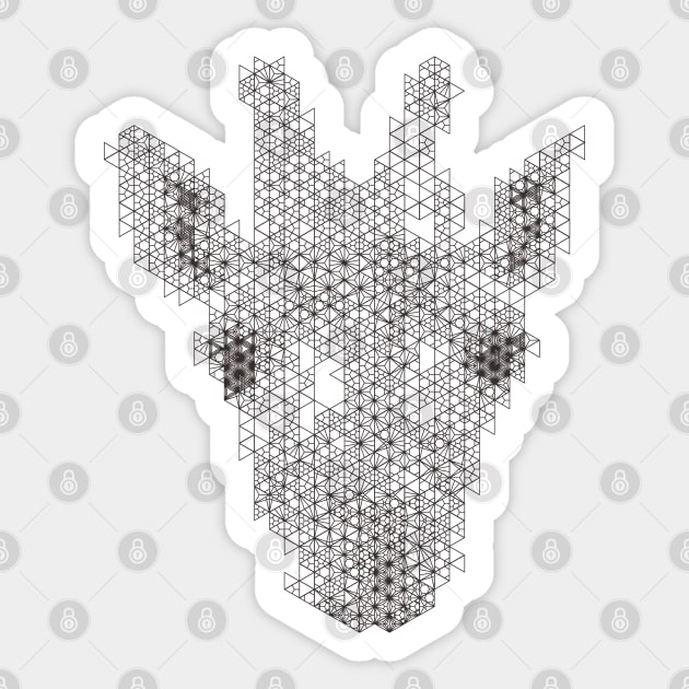 Kumiko Giraffe Animal Portrait Sticker by shultcreative